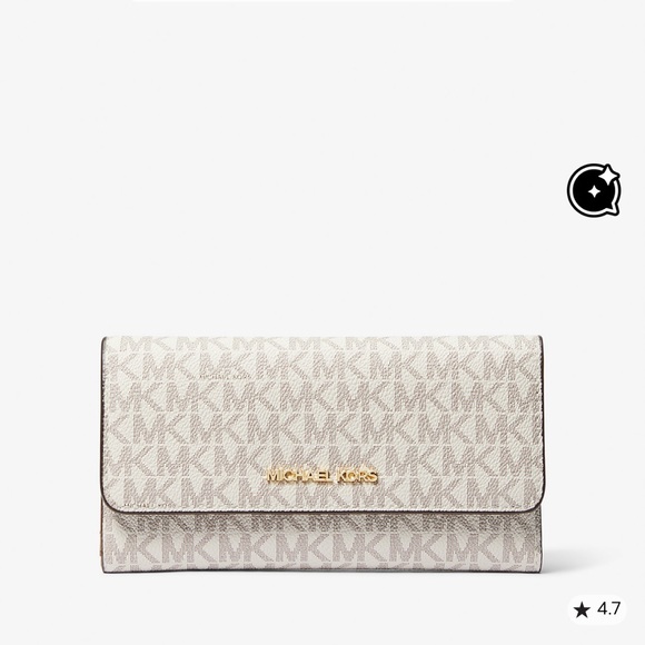 Michael Kors Beige Trifold Wallet - Picture 1 of 4